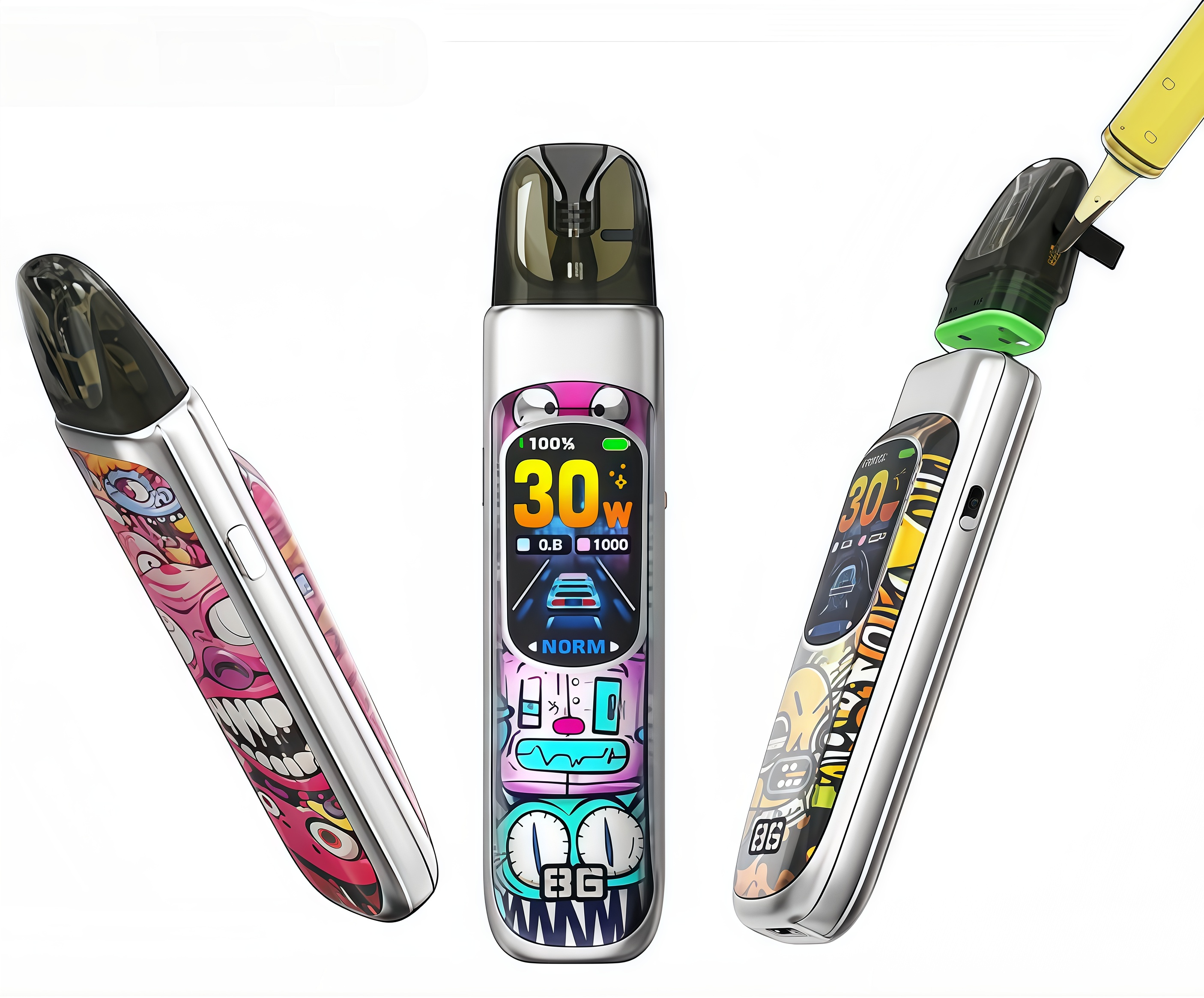 Lumea Mini Pod – Compact Zinc-Alloy Vape with 1.47-inch Screen