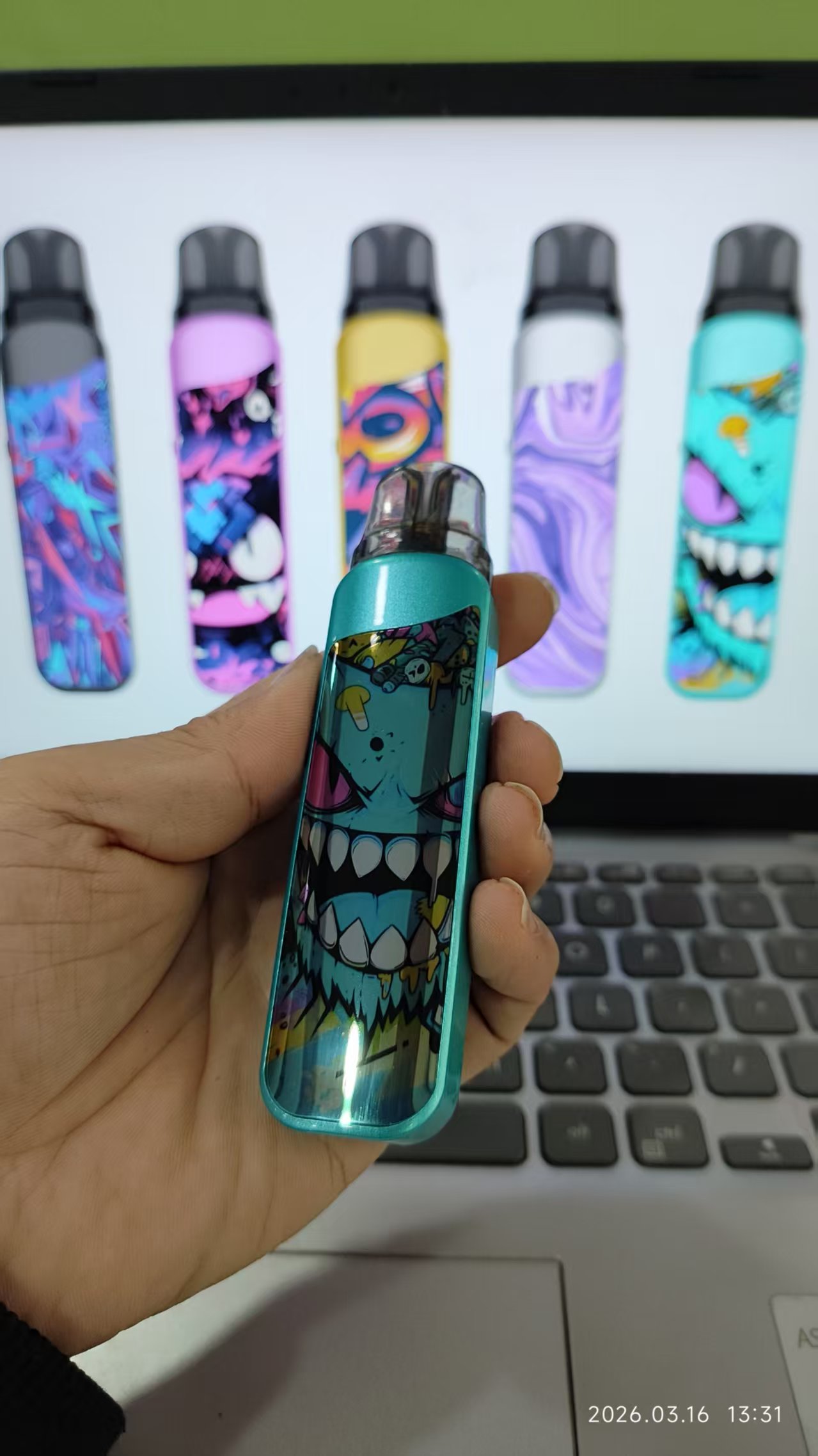 A vibrant lineup of Debut Pixo Pod Kits showcasing all available multiple colorful options.