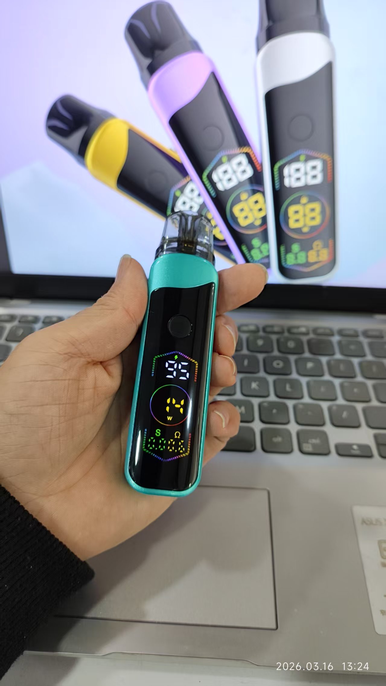 A vibrant lineup of Debut Pixo Pod Kits showcasing all available multiple colorful options.