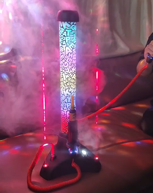 2026 Professional Laser Shisha Hookah: 12000mAh Ferrophosphate Battery Smart E-Shisha for Lounges