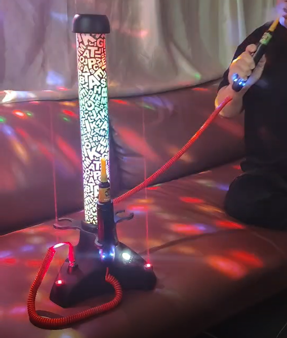 Wholesale TTiger Laser Shisha system: Commercial-grade e-hookah with 12000mAh Ferrophosphate battery and ambient laser lighting for nightclubs. Wholesale TTiger Laser Shisha system: Commercial-grade e-hookah with 12000mAh Ferrophosphate battery and ambient laser lighting for nightclubs.